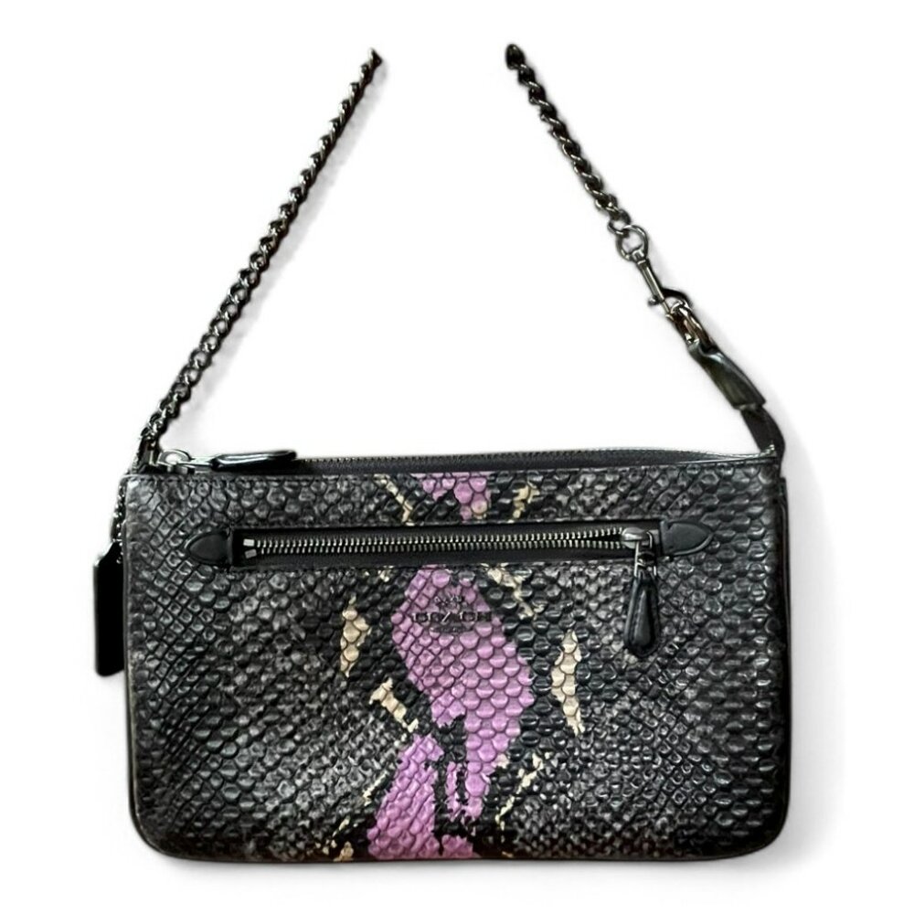 Coach Python Embossed Leather Bag - image 4